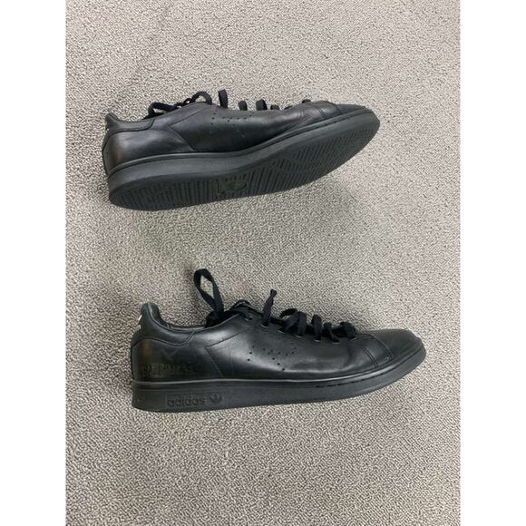 Adidas Stan Smith x Raf Simons Collab Sneakers Men US 9 Black B22545 Lace Up - Picture 7 of 8